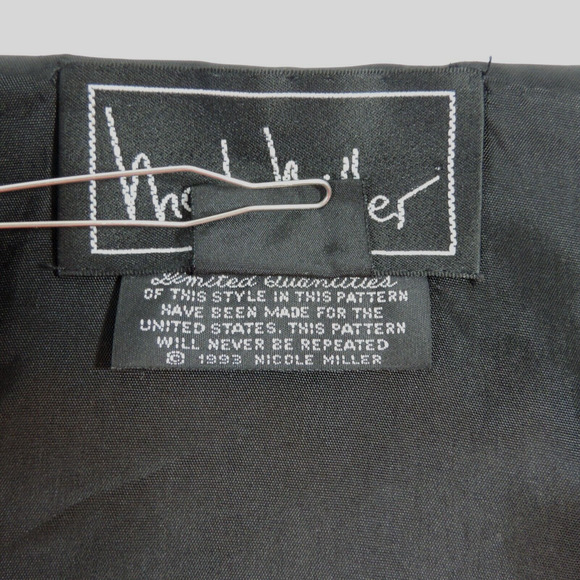 VTG Nicole Miller 1993 Vest Medium Egyptian Art to Wear Artsy Limited Edition - Picture 4 of 16